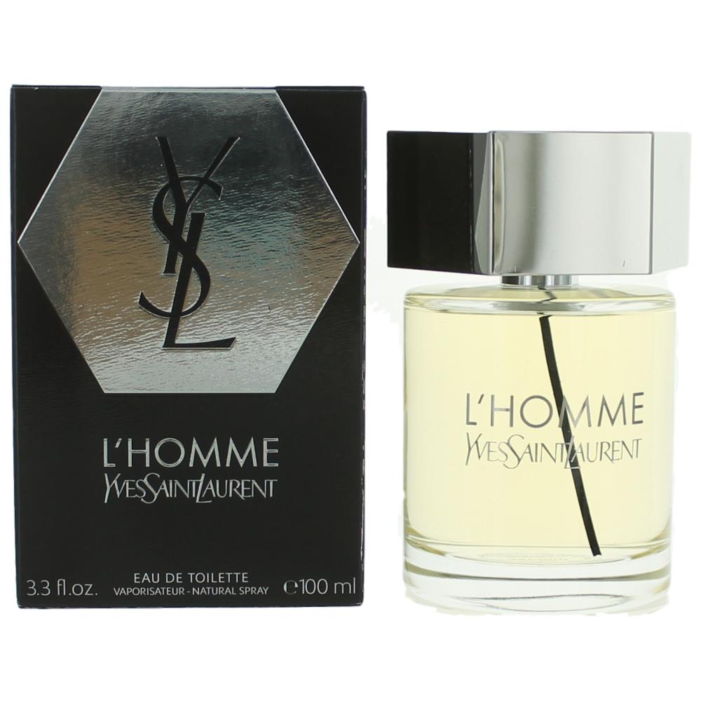 Bottle of L'Homme by Yves Saint Laurent, 3.3 oz Eau De Toilette Spray for Men